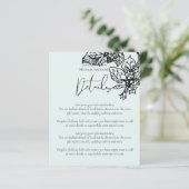 バジェットボタニカルガーデン葉ズウェディング招待 (スタンド正面)