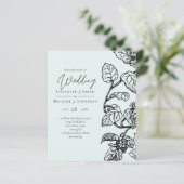 バジェットボタニカルガーデン葉ズウェディング招待 (スタンド正面)