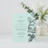 バジェットボタニカルガーデン葉ズウェディング招待 (スタンド正面)