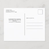 バジェットボタニカルグリーンリーブライダルシャワー招待 (裏面)