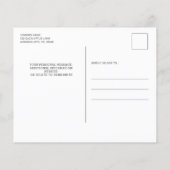 バジェットボタニカルグリーンリー結婚式招待状 (裏面)