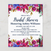 バジェットボタニカルフローラブライダルシャワー招待 (正面)