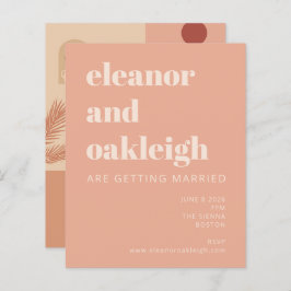 バジェットボタニカルボホテラコッタ赤面結婚ズ