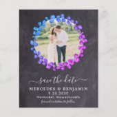 バジェットボタニカルユーカリプトゥス写真Save The Date Ca (正面)