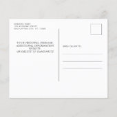 バジェットボタニカルユーカリ日付写真を保存 (裏面)