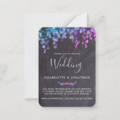 バジェットボタニカルユーカリ石板QRコード結婚ズ ノートカード (正面)