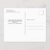 バジェットボタニカルユーカリ結婚式招待状 (裏面)