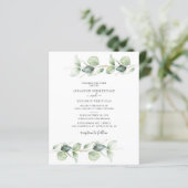 バジェットボタニカルユーカリ結婚式招待状 (スタンド正面)