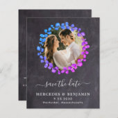 バジェットボタニカルユーカリQRコード日付を保存 (正面/裏面)