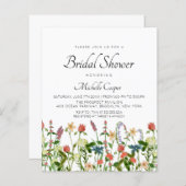 バジェットボタニカルワイルドフラワーブライダルシャワー (正面/裏面)