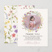 バジェットボタニカルワイルドフラワー1st誕生日パーティー (正面/裏面)