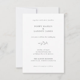 バジェットボタニカル結婚式招待状 招待状