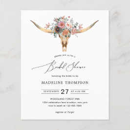 バジェットボヘミアンカウスカルフローラブライダルシャワー