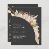 バジェットボヘミアンテラコッタパンパスグラス結婚ズ (正面/裏面)