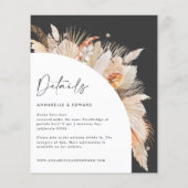 バジェットボヘミアンテラコッタパンパスグラス結婚ズ (裏面)