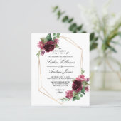 バジェットボヘミアンバラフローラ結婚式招待状 (スタンド正面)