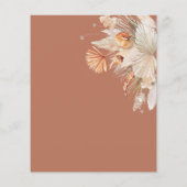 バジェットボヘミアンパンパスグラス結婚式招待状 (裏面)