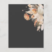 バジェットボヘミアンパンパスグラス結婚式招待状 (裏面)