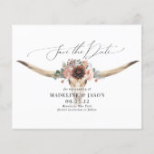 バジェットボヘミアンフローラスカル結婚式の日付を保存 (正面)