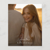 バジェットボヘミアンワイルドフラワーブライダルシャワー写真 (裏面)