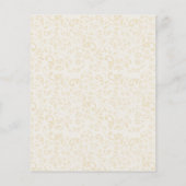 バジェットボホアイボリークリームボウブライダルシャワー招待状 (裏面)