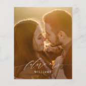 バジェットボホガーデンバラブライダルシャワー招待 (裏面)