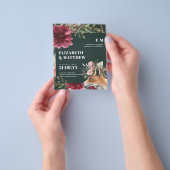 バジェットボホキツネブルゴーニュフローラオールインワン結婚ズ チラシ (手)