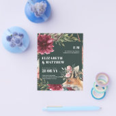 バジェットボホキツネブルゴーニュフローラオールインワン結婚ズ チラシ (シングル)