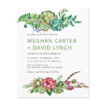 バジェットボホサキュルトサボス結婚式招待状