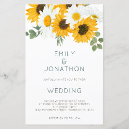 バジェットボホサンフラワー素朴ズ結婚式招待状