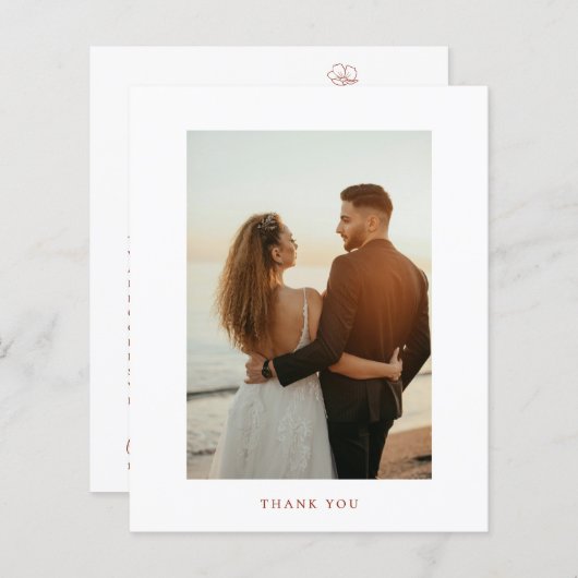 バジェットボホシエナテラコッタ結婚フローラ (正面/裏面)