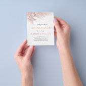 バジェットボホシックキンセニェラパーティの招待状 チラシ (手)