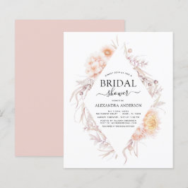 バジェットボホシックダスティピンクデザートブライダルシャワー