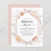 バジェットボホシックダスティピンクデザートブライダルシャワー (正面/裏面)