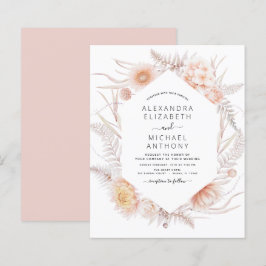 バジェットボホシックダスティピンク結婚デザート