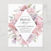 バジェットボホダスティピンクパープルブライダルシャワー (正面)