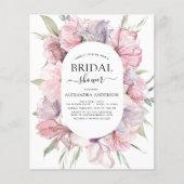 バジェットボホダスティピンクパープルブライダルシャワー (正面)