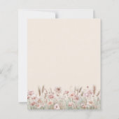 バジェットボホダスティピンクワイルドフラワーズブライダルシャワー (裏面)