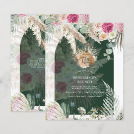 バジェットボホティーパンパスグラスパーティーブライダルシャワー