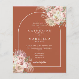 バジェットボホテラコッタパンパスグラス結婚ズ