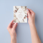 バジェットボホテラコッタパンパスグラス結婚ズ チラシ (手)