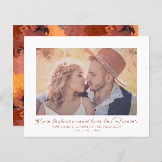 バジェットボホテラコッタフォト婚約 (正面/裏面)