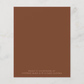 バジェットボホテラコッタボタニカルブライダルシャワー チラシ (裏面)