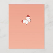 バジェットボホバタフライブライダルシャワー招待 (裏面)