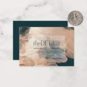 バジェットボホパインタリーテラコッタ結婚の詳細 ノートカード (正面/裏面インサイチュ)