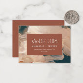 バジェットボホパインタリーテラコッタ結婚ス ノートカード (正面/裏面インサイチュ)