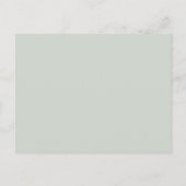 バジェットボホパンパグラスグリーナリーブライダルシャワー インビテーションポストカード (裏面)