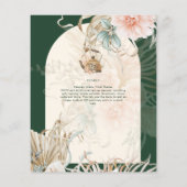 バジェットボホパンパスグラスティーパーティーブライダルランチ チラシ (裏面)