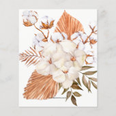 バジェットボホパンパスブライダルシャワー招待 (裏面)