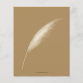 バジェットボホパンパスベビーシャワー招待状 (裏面)